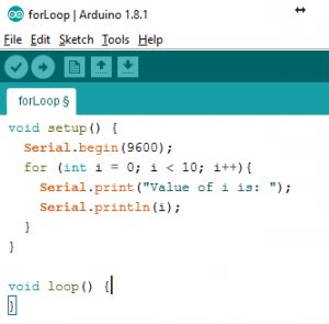 for loop in arduino|Arduino For Loop .